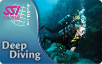 Continue you diving education with the Deep Diving course